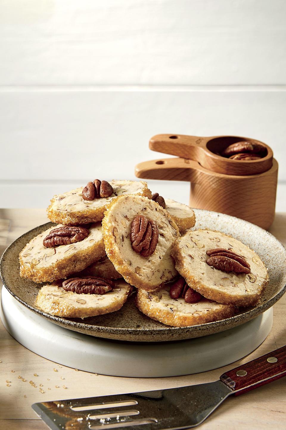 Salted Butter-Pecan Shortbread Cookies