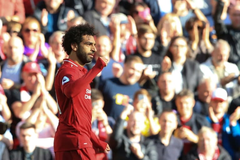 Second season slump: Mohamed Salah is struggling to match his fantastic form for Liverpool last season