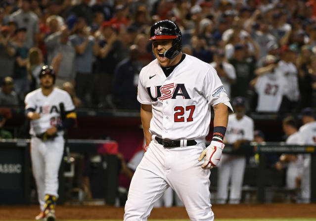 Team USA controls its destiny going into the final day of World Baseball Classic pool play. (Photo by Norm Hall/Getty Images)