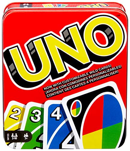 UNO: Family Card Game, with 112 Cards in a Sturdy Storage Tin, Travel-Friendly, Makes a Great Gift for 7 Year Olds and Up [Amazon Exclusive] (Amazon / Amazon)