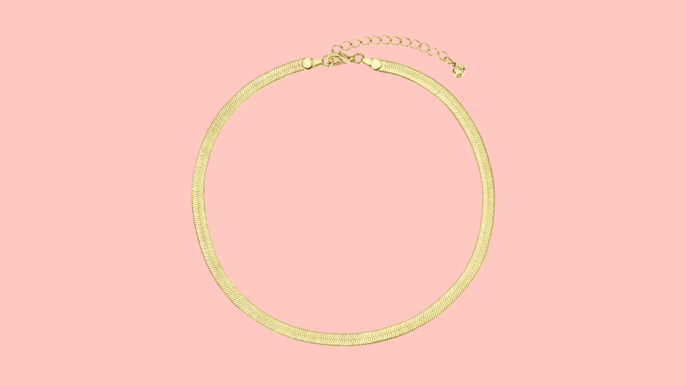 Reviewers recommend stacking this necklace for a more trendy look.