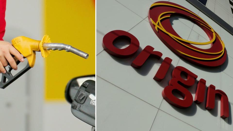 Petrol and Origin Energy sign