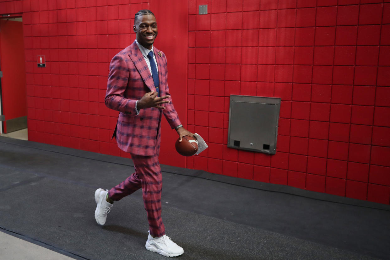 GLENDALE, ARIZONA - DECEMBER 31: Robert Griffin III is seen prior to the game between the Michigan Wolverines and the TCU Horned Frogs in the Vrbo Fiesta Bowl at State Farm Stadium on December 31, 2022 in Glendale, Arizona. (Photo by Christian Petersen/Getty Images)