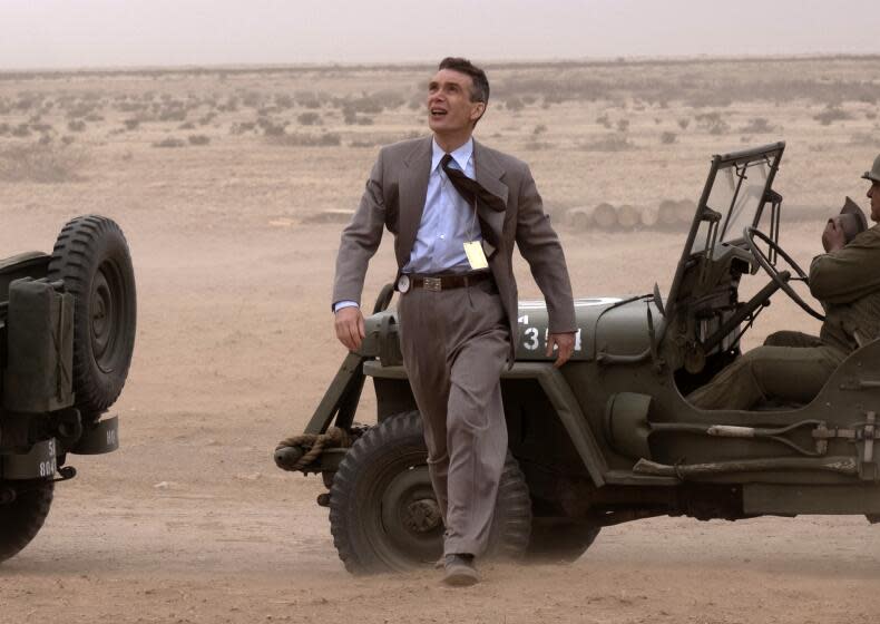 This image released by Universal Pictures shows Cillian Murphy in a scene from "Oppenheimer." (Universal Pictures via AP)