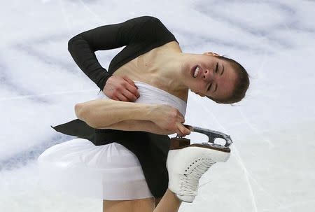 Figure Skating - ISU World Championships 2017 - Ladies Short Program - Helsinki, Finland - 29/3/17 - Carolina Kostner of Italy competes. REUTERS/Grigory Dukor