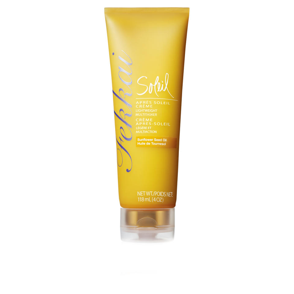 Even your hair needs a little TLC after spending time in the sun. This lightweight cream formula helps to hydrate and smooth parched locks. Fekkai Aprés Soleil Crème ($20)