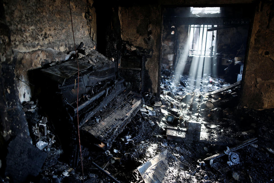 Fire damage in Israel