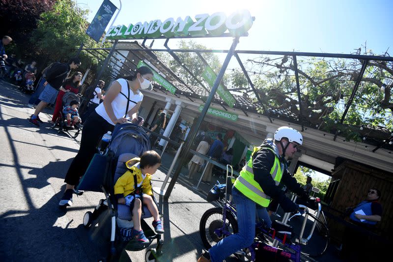 London Zoo on the first day of its reopening since lockdown restrictions ease, during the spread of the coronavirus (COVID-19) disease in London