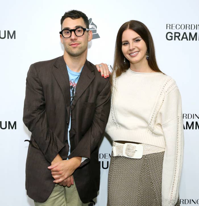 Close-up of Jack and Lana at a media event