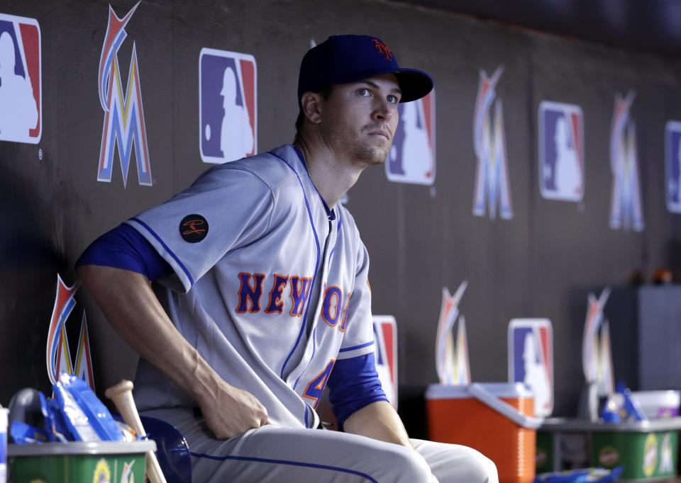 Jacob deGrom is tired of all the losing on the Mets. (AP Photo)
