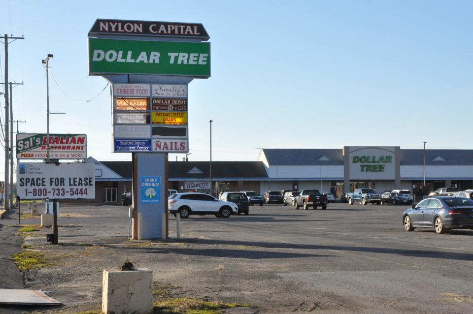 Dollar Tree is the most recent addition to the Nylon Capital shopping center at 1023 Stein Highway (Route 20) in Seaford. The 280,000 square-foot center is about 15% filled.