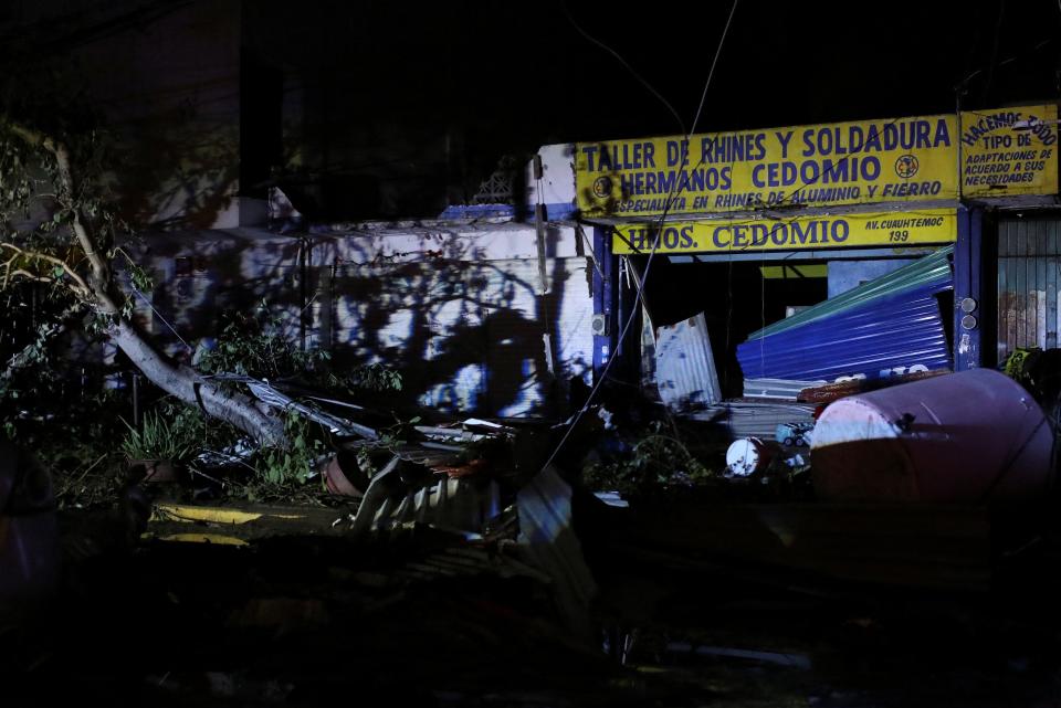 A view shows damage after Hurricane Otis hit, in Acapulco in the Mexican state of Guerrero (REUTERS)