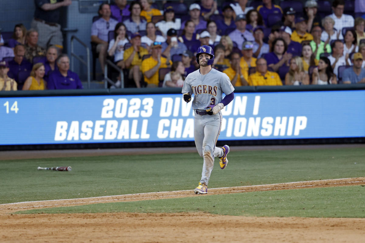 LSU's Dylan Crews is the winner of the Golden Spikes Award as the