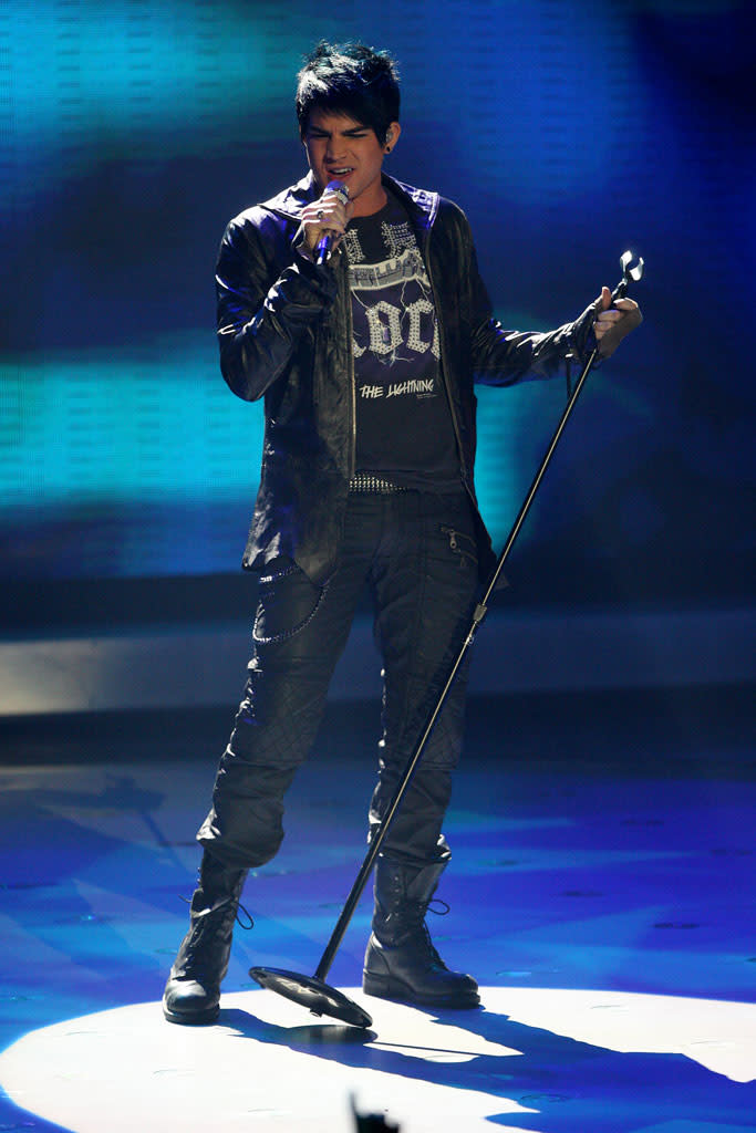 Adam Lambert performs "Cryin'" by Aerosmith on "American Idol."