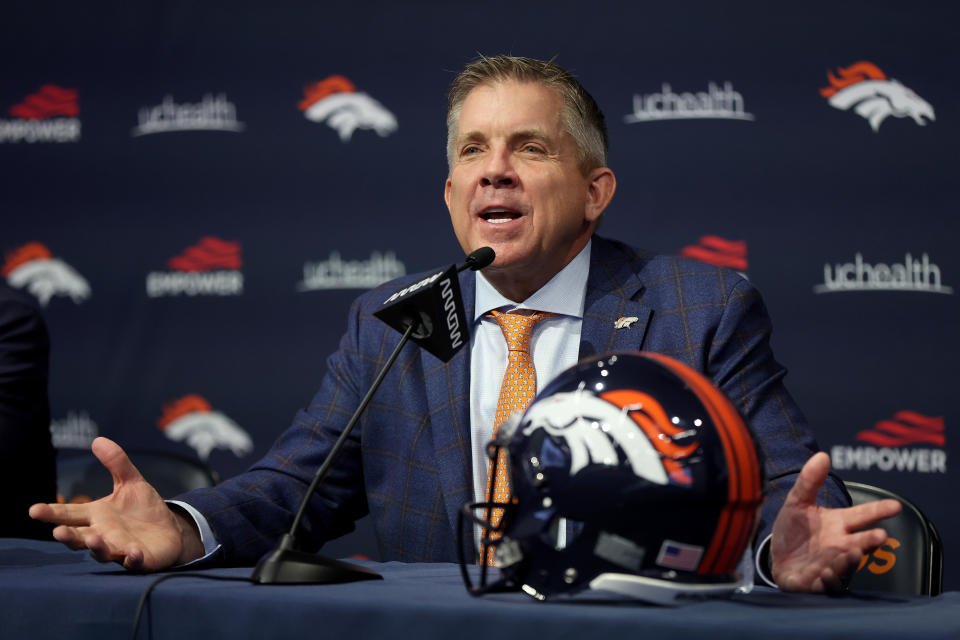 Sean Payton and the Broncos made their first moves of free agency. (Photo by Matthew Stockman/Getty Images)