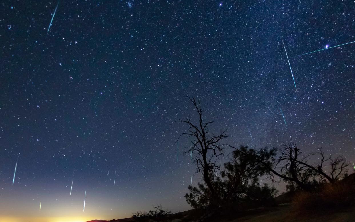 A view of the Geminid meteor shower from Anza-Borrego Desert State Park