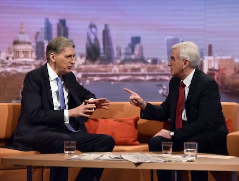 Hammond vs McDonnell - Credit: BBC/Getty