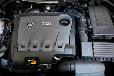 A Volkswagen Passat TDI diesel engine is seen in central London, Britain September 30, 2015. REUTERS/Stefan Wermuth/File Photo