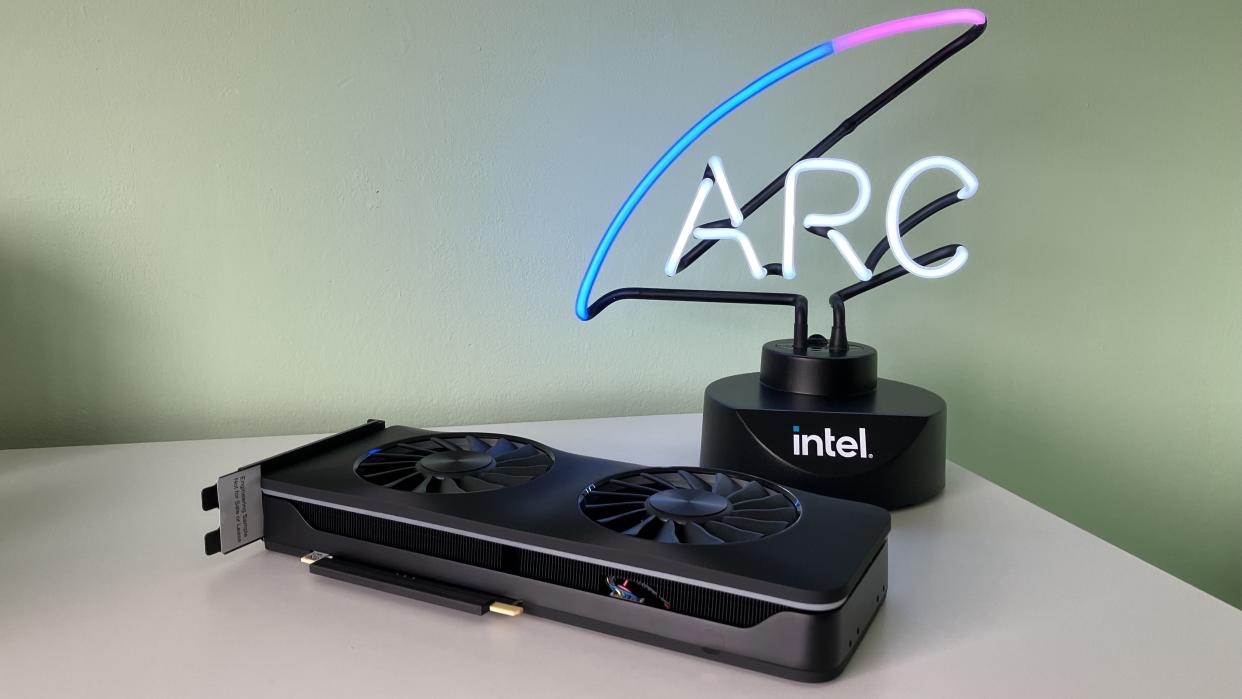  Intel Arc A770 with Arc neon light 