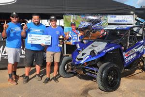 Yamaha Racing’s Brock Heger captured the Championship Off-Road Pro Stock SxS class and $15,000 bLU cRU bonus in his BH Motorsports / Yamaha / Weller Racing / Maxxis YXZ1000R with a 47-point lead over fellow Yamaha bLU cRU racer, and defending Pro Stock champion, CJ Greaves.