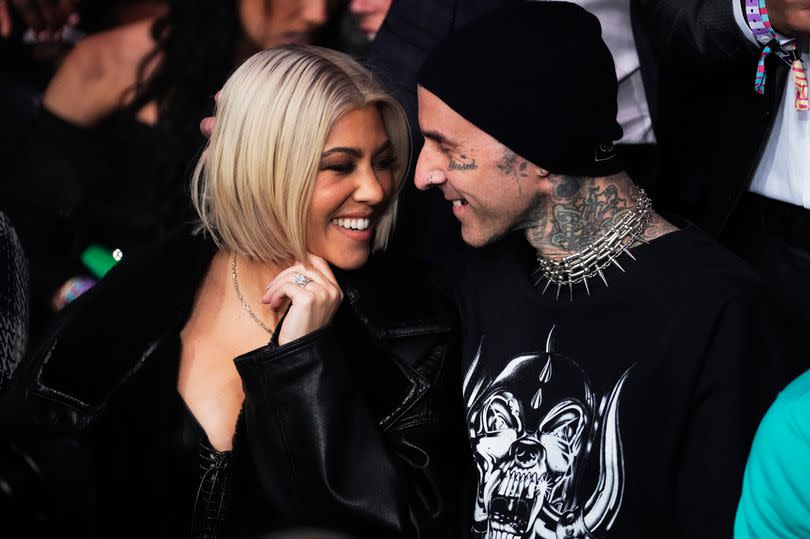 Kourtney Kardashian and Travis Barker