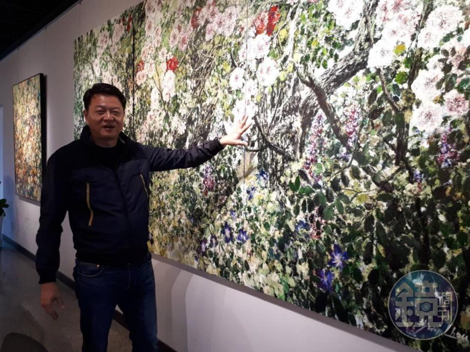 周錫瑋個人花園畫展，展期至11月11日。