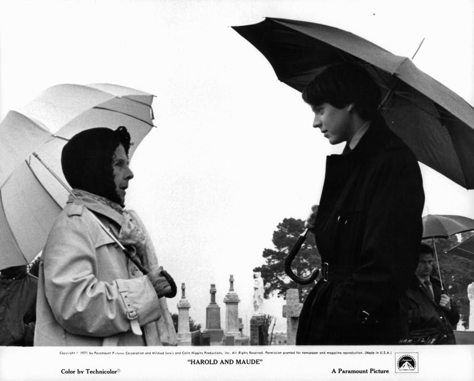 ruth gordon and bud cort in 'harold and maude'