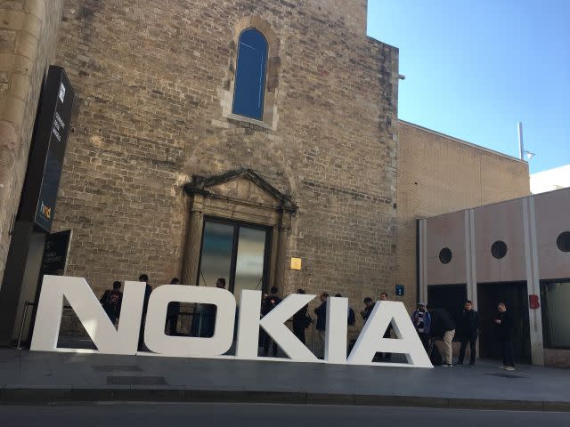 Nokia's MWC17 event, entrance