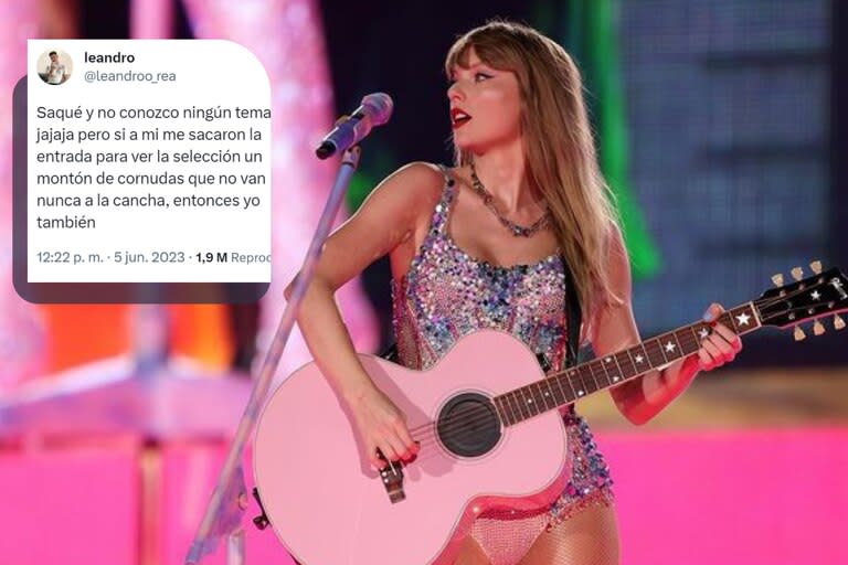 Un usuario sacó una entrada para ver a Taylor Swift por 