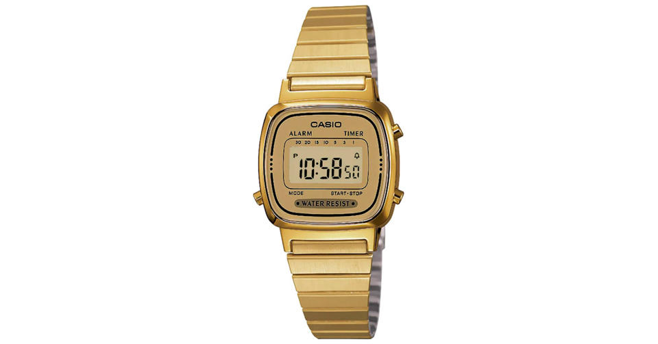 Un bonito Casio en color dorado - Imagen: Amazon México