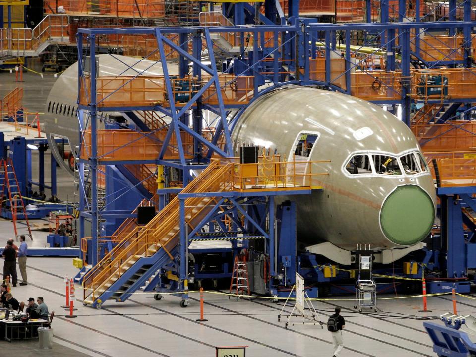 Boeing 787 Dreamliner production.