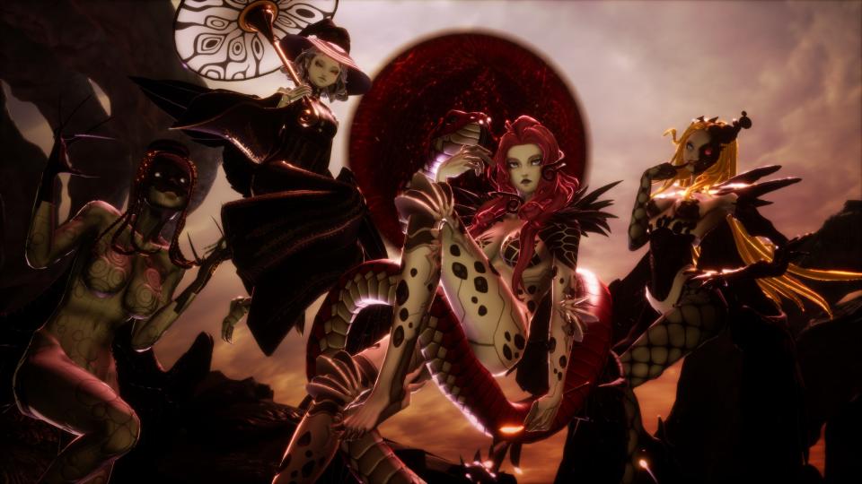 《真・女神轉生Ⅴ Vengeance》獻身女祭 4 人組戲份很重，到了遊戲後期也能召換入隊（圖片來源：遊戲內截圖）