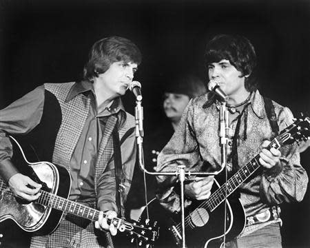 The Everly Brothers perform at Caesars Palace in Las Vegas in this December 1970 handout photo provided by the Las Vegas News Bureau on January 3, 2014. REUTERS/Las Vegas News Bureau/Handout via Reuters