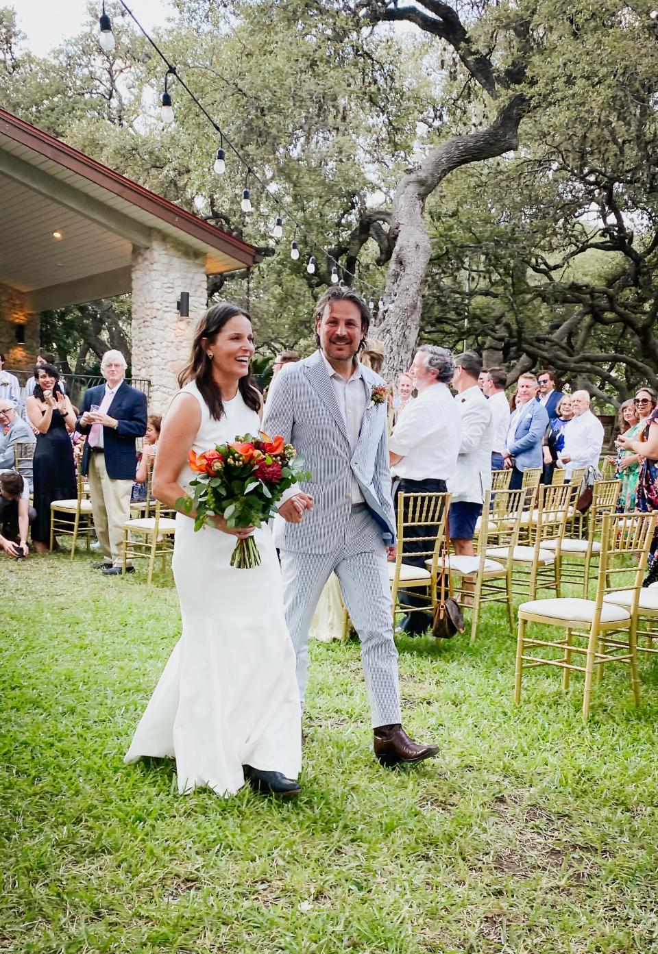 Ash Jurberg and his wife, Cece, on their wedding day.