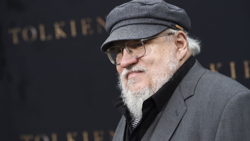 Author George R.R. Martin poses at the premiere of the film “Tolkien,” at the Regency Village Theatre on May 8, 2019, in Los Angeles. Martin is among 17 authors suing OpenAI for copyright infringement. 