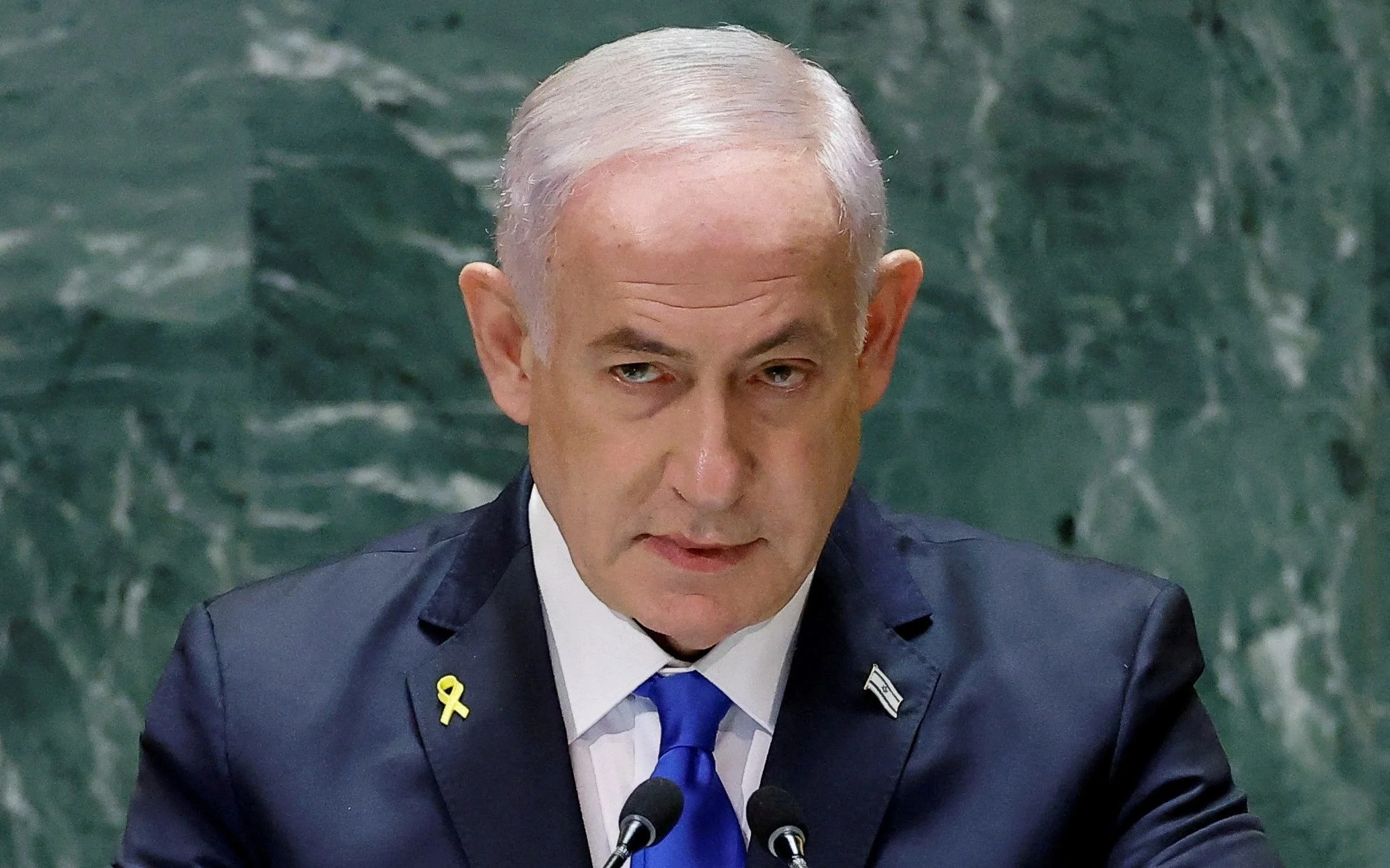 Israel's Prime Minister Benjamin Netanyahu addresses the 79th United Nations General Assembly at U.N. headquarters in New York, U.S., September 27, 2024. REUTERS/Eduardo Munoz/File Photo