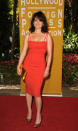 Carla Gugino arrives at the Hollywood Foreign Press Association's 2012 Luncheon held at the Beverly Hill Hotel on August 9, 2012.