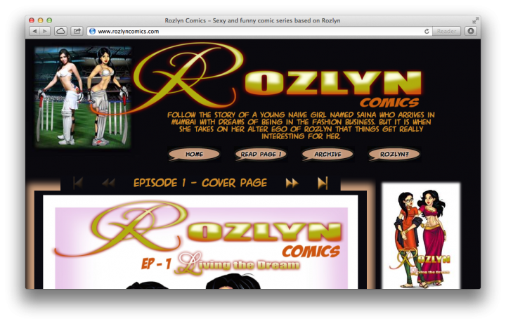 Rozlyn Comics site
