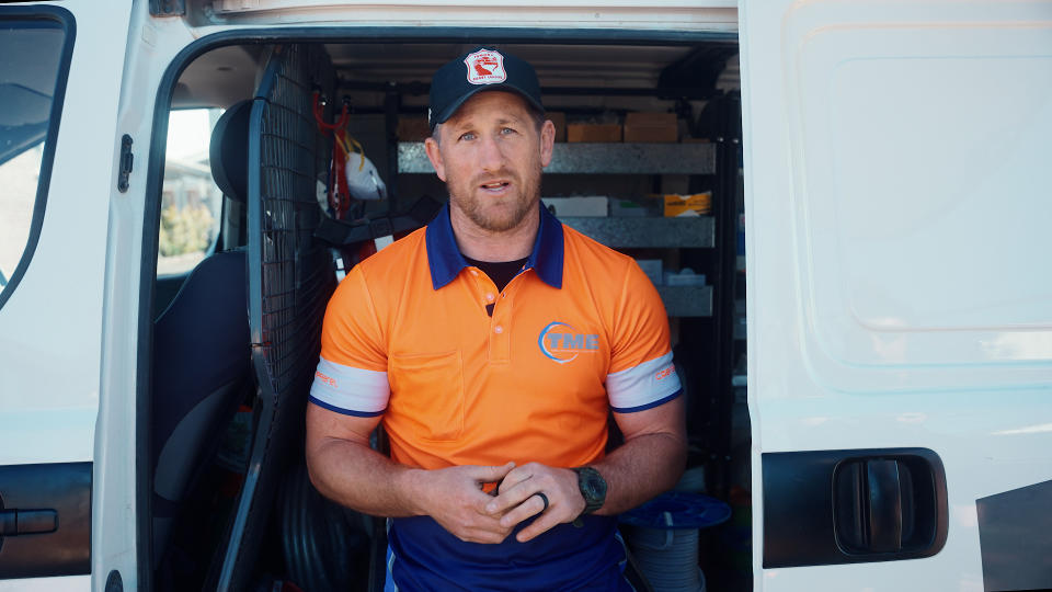 Tradesman Josh McCrone moved rural after lockdown. Source: Supplied. 