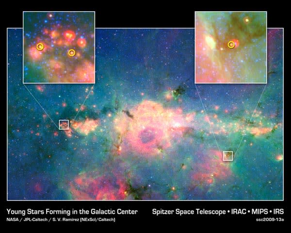 Spitzer Spots Baby Stars