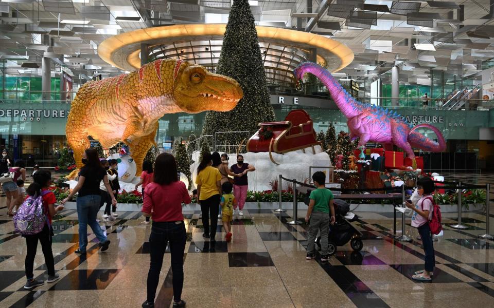 Some terminals, like those at Sinapore Changi Airport, often have plenty to keep youngsters entertained