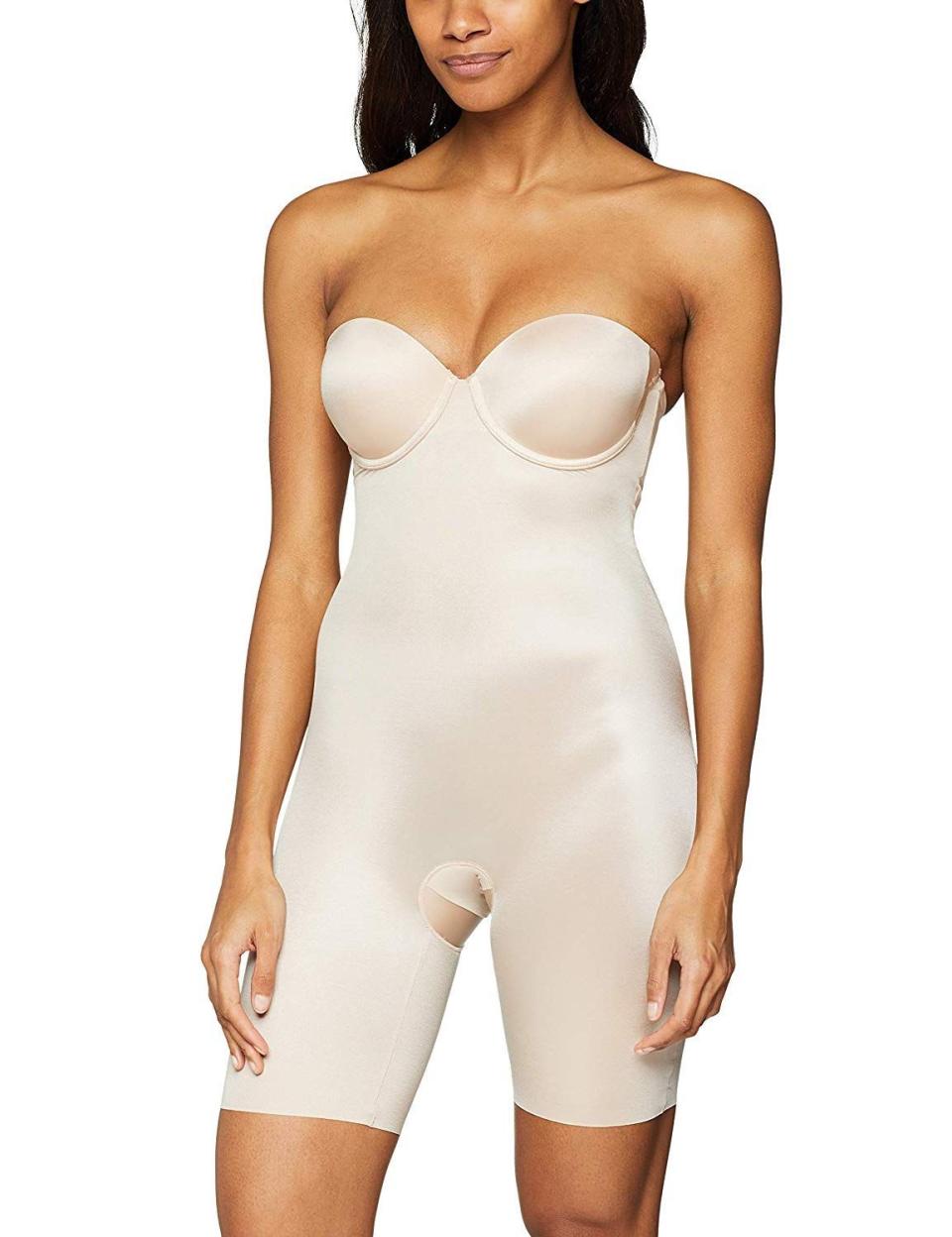 10) Spanx Suit Your Fancy Strapless Bodysuit