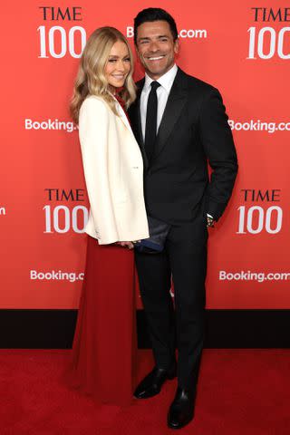 <p>Dimitrios Kambouris/Getty Images for TIME</p> Kelly Ripa and Mark Consuelos