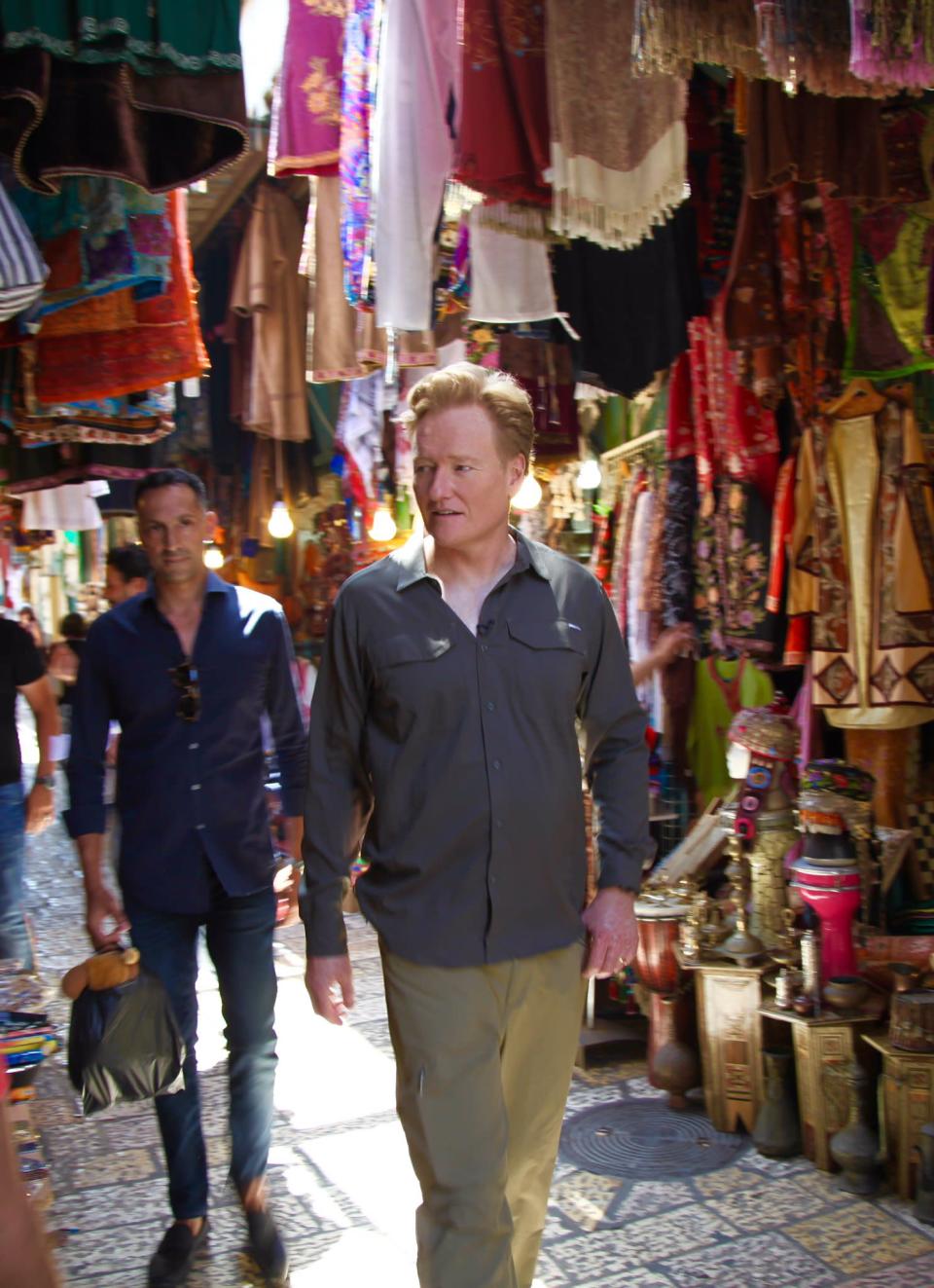 <p>Visited an Arab Market and became an expert at haggling. If “haggling” means “paying full retail and then crying.” #ConanIsrael #Jerusalem (Photo: Conan O’Brien via Twitter) </p>