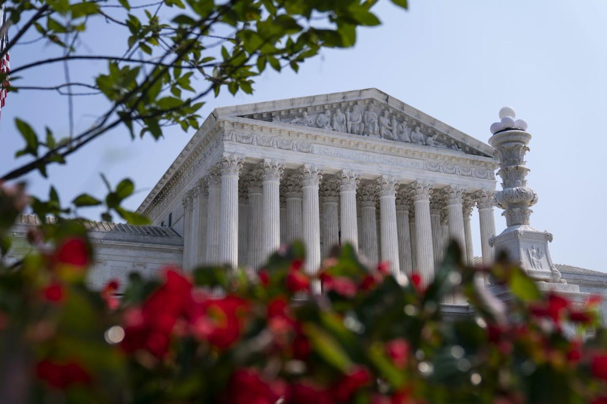 The U.S. Supreme Court Building is shown in September 2022. <a href="https://media.gettyimages.com/photos/the-exterior-of-the-supreme-court-of-the-united-states-building-in-picture-id1243398495" rel="nofollow noopener" target="_blank" data-ylk="slk:Sarah Silbiger for The Washington Post via Getty Images;elm:context_link;itc:0;sec:content-canvas" class="link ">Sarah Silbiger for The Washington Post via Getty Images</a>