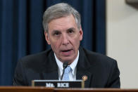 FILE - Rep. Tom Rice, R-S.C., questions IRS commissioner Charles Rettig during a hearing of the Oversight Subcommittee about the 2022 tax filing season, on Capitol Hill in Washington, March 17, 2022. (AP Photo/Alex Brandon, File)