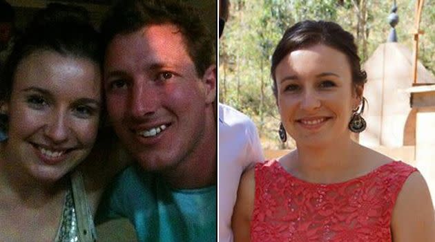 Stephanie Scott pictured with fiancé Aaron Woolley. Photos: Supplied