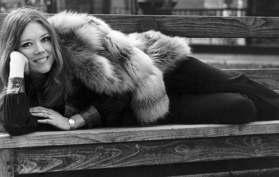 Diana Rigg in St John�s Gardens, April 1970.