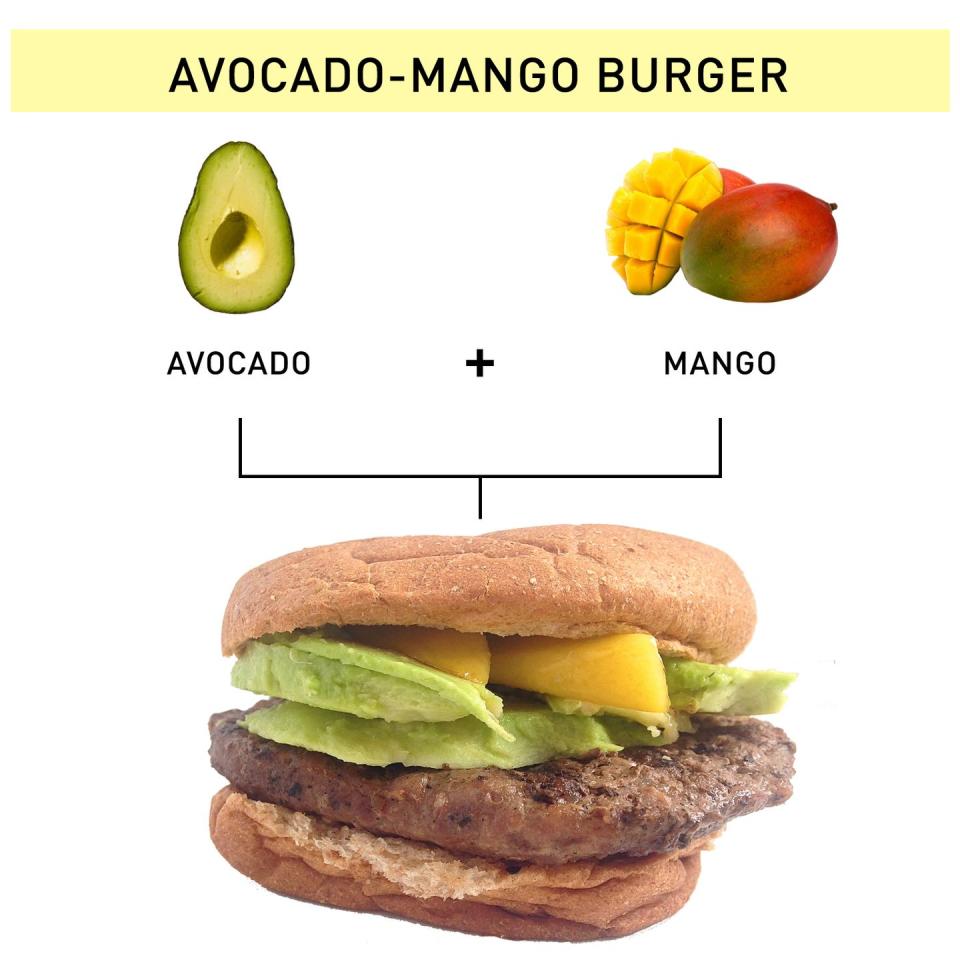 14. Avocado-Mango Burger