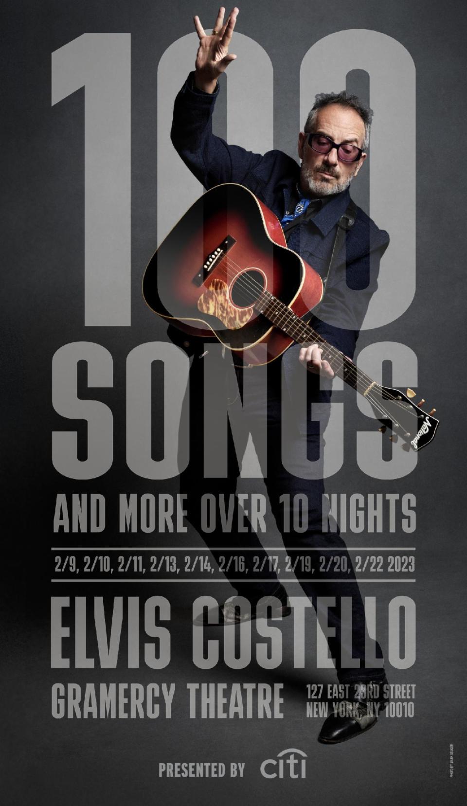 Elvis Costello poster image for New York City residency